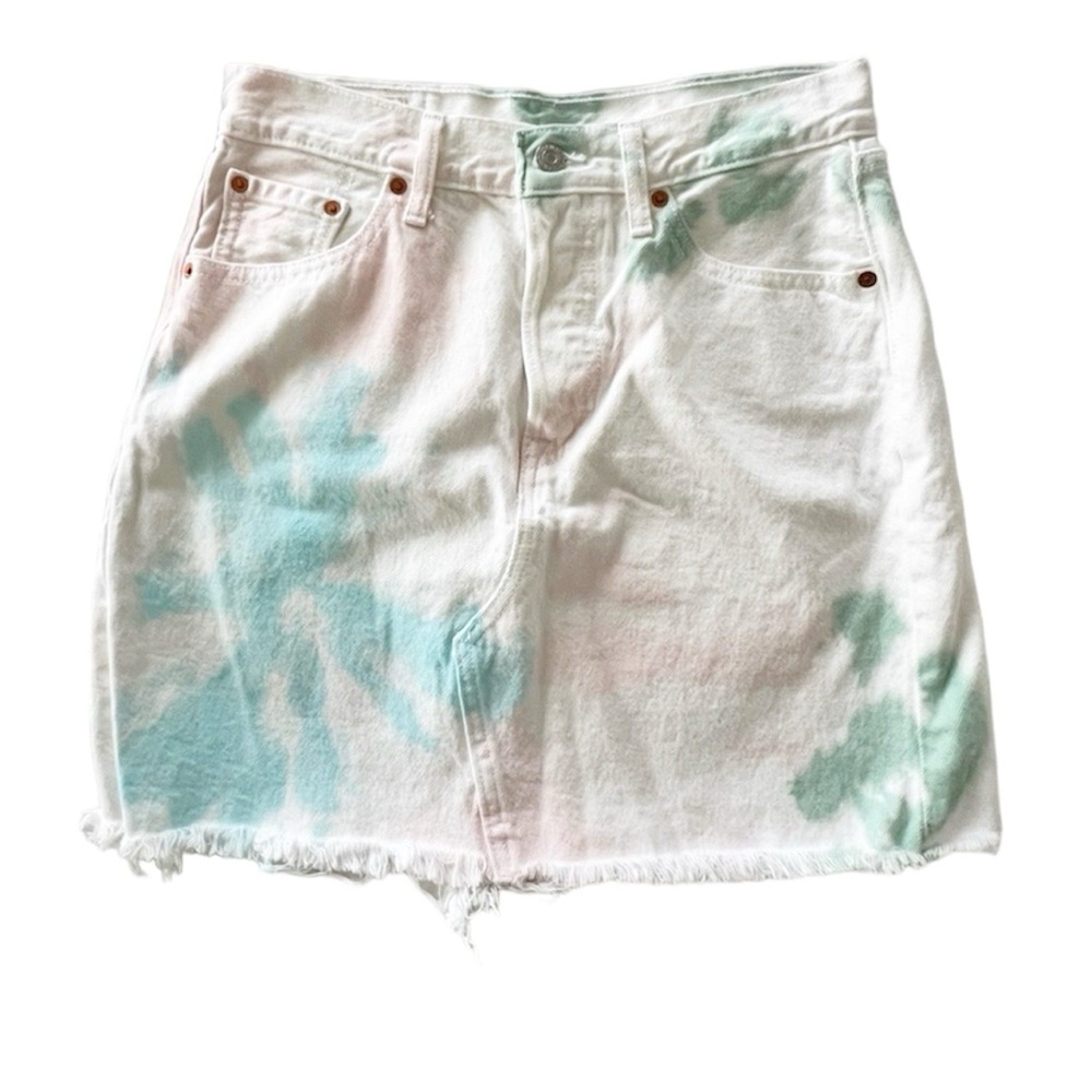 Levi's tie dye denim mini skirt size 28/6